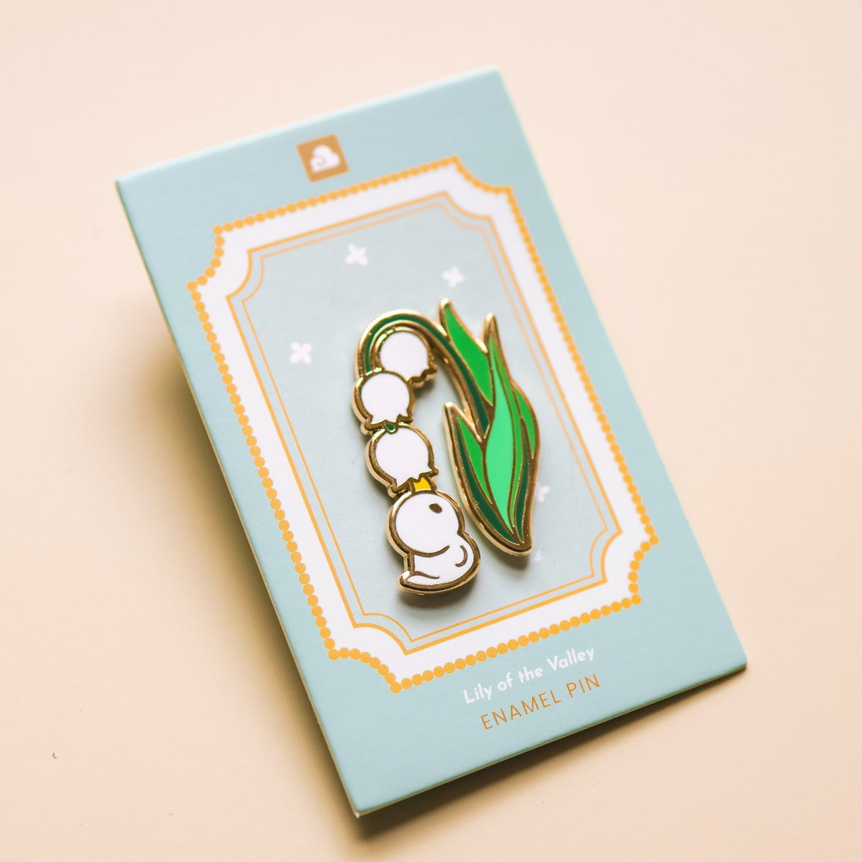 Thousand Skies Lily of the Valley Duckie Enamel Pin