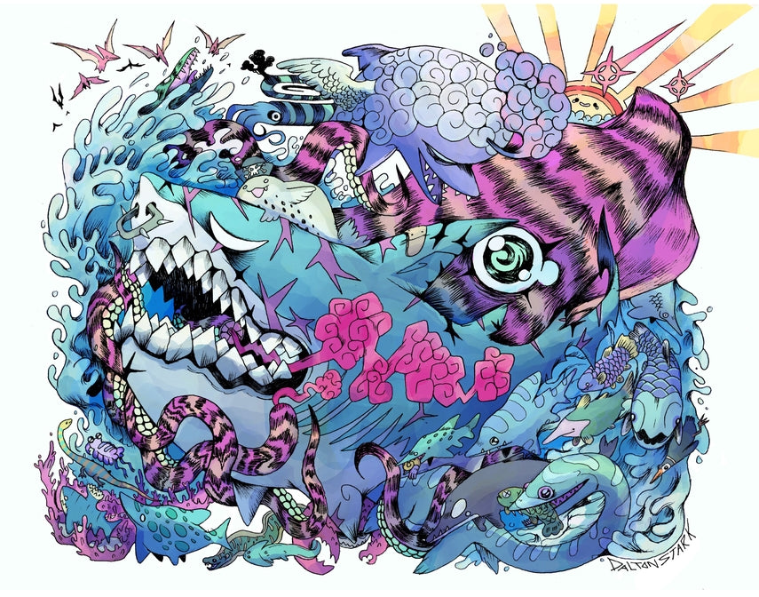 Epic Megalodon Sticker