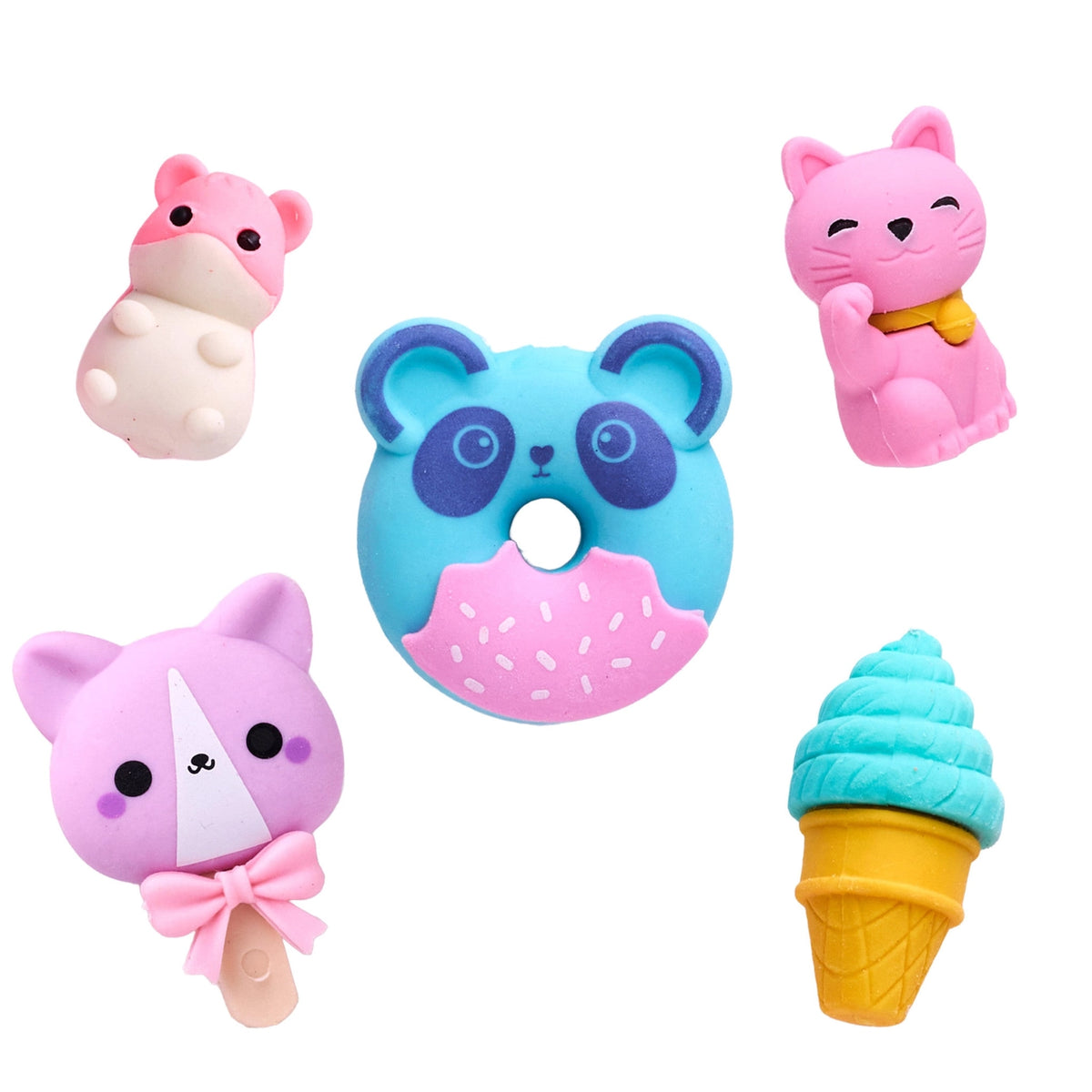Meet Desk Pets — adorable mini erasers that bring a little personality to every desk!
Shaped like fun animals, these collectible companions give students all the excitement of having a classroom pet without the mess.