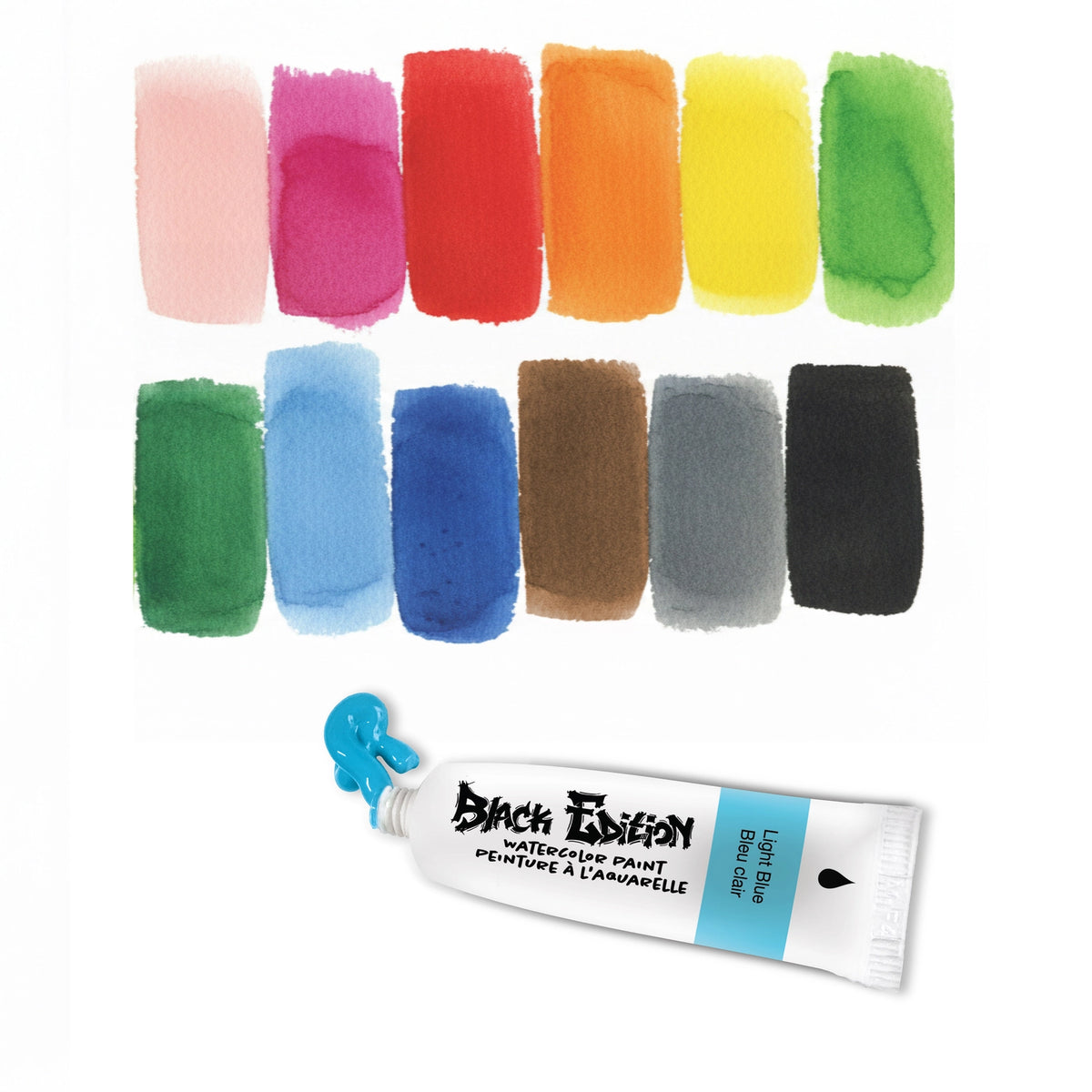 Faber-Castell Black Edition Acrylic Liquid Paint Tubes - Pastel
12 Count set of watercolor paint tubes, each 0.3 fl oz (9ml) in size for use on light colored papers.