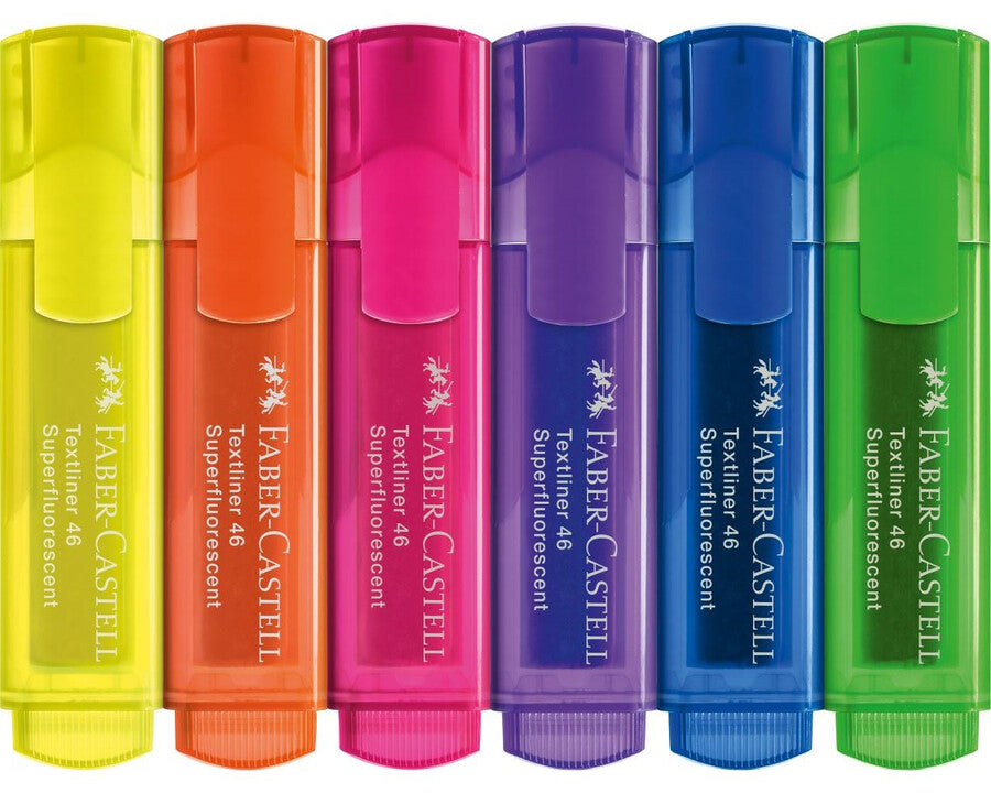 Faber-Castell Highlighters - Superfluorescent Colors 6 Pack