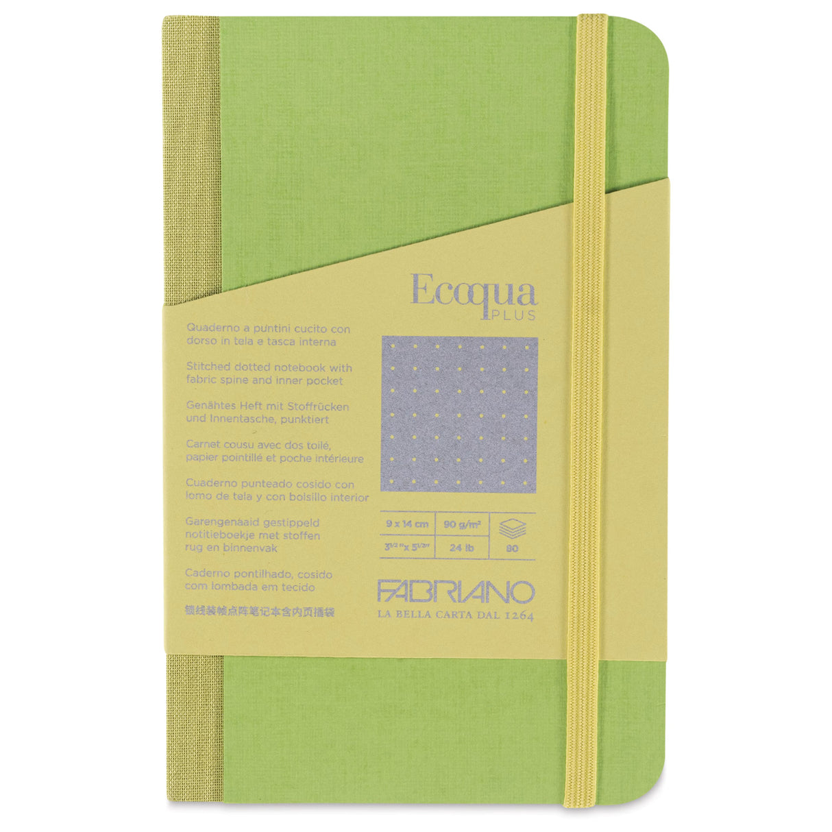 Ecoqua Plus by Fabriano is a collection of notebooks designed to accompany you every day, withstanding prolonged use. These notebooks open perfectly, allowing you to comfortably write on every page, right down to the last. Entirely made in Italy, they use the best raw materials and are produced with renewable energy, demonstrating a concrete commitment to sustainability.