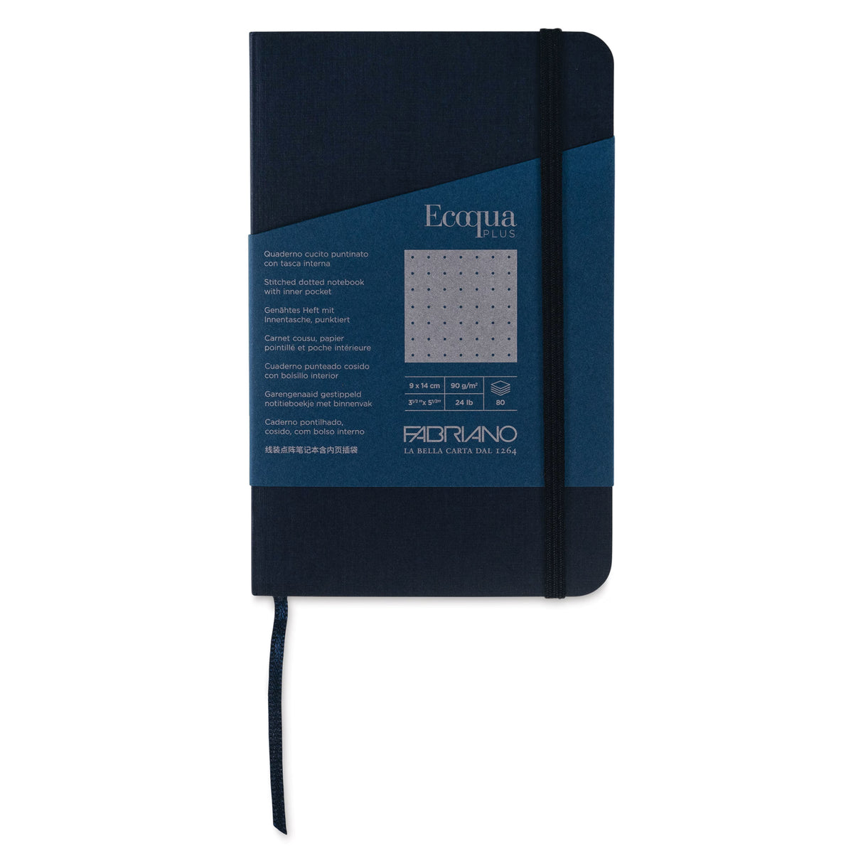 Ecoqua Plus by Fabriano is a collection of notebooks designed to accompany you every day, withstanding prolonged use. These notebooks open perfectly, allowing you to comfortably write on every page, right down to the last. Entirely made in Italy, they use the best raw materials and are produced with renewable energy, demonstrating a concrete commitment to sustainability.