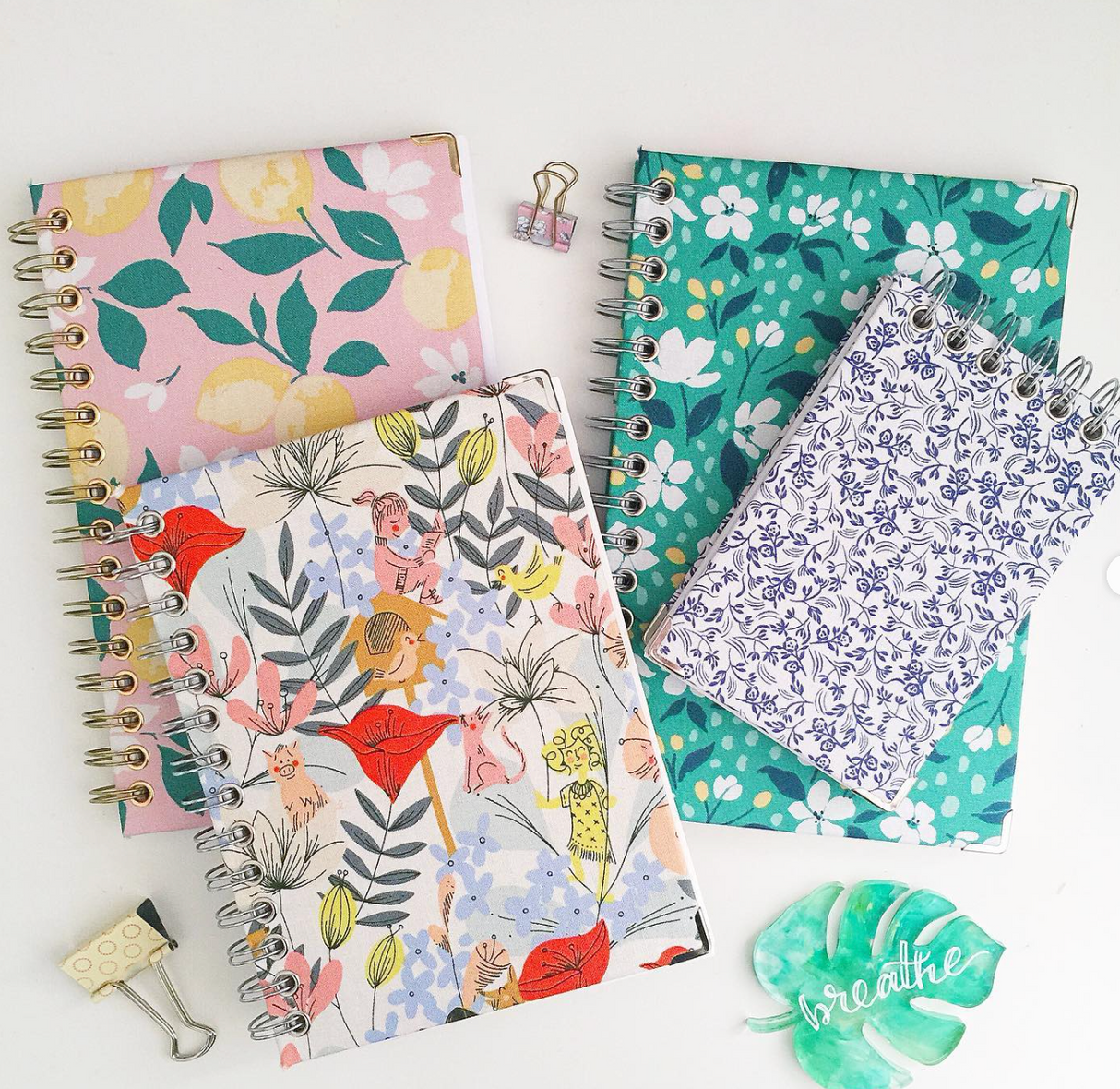 Fabric Coil-bound Journals with Dorkys Ramos