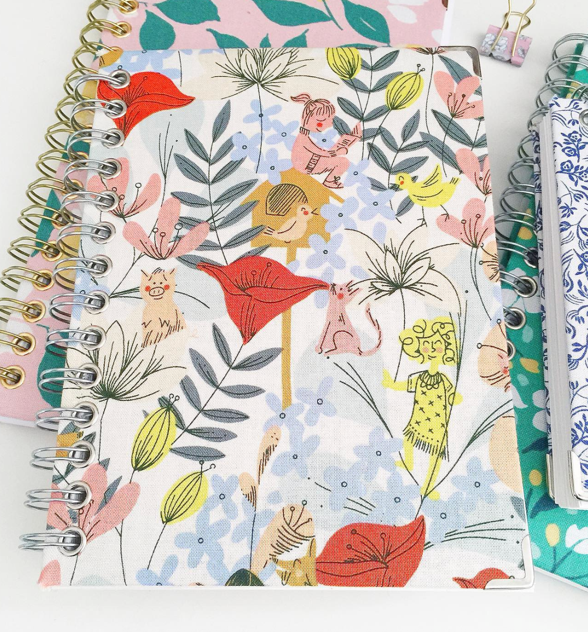 Fabric Coil-bound Journals with Dorkys Ramos