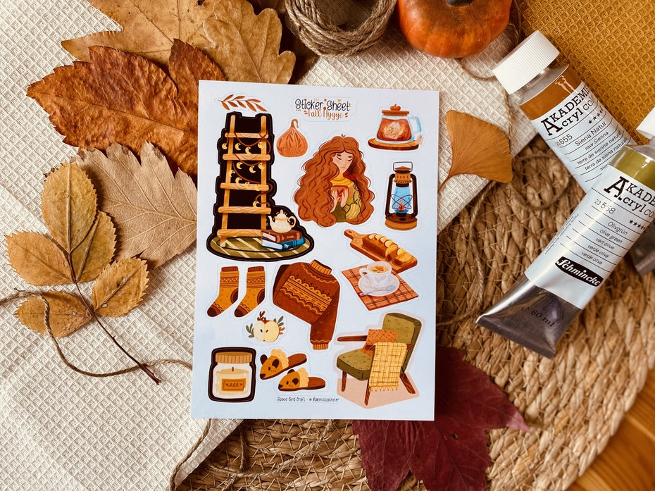 Fall Hygge Sticker Sheet
