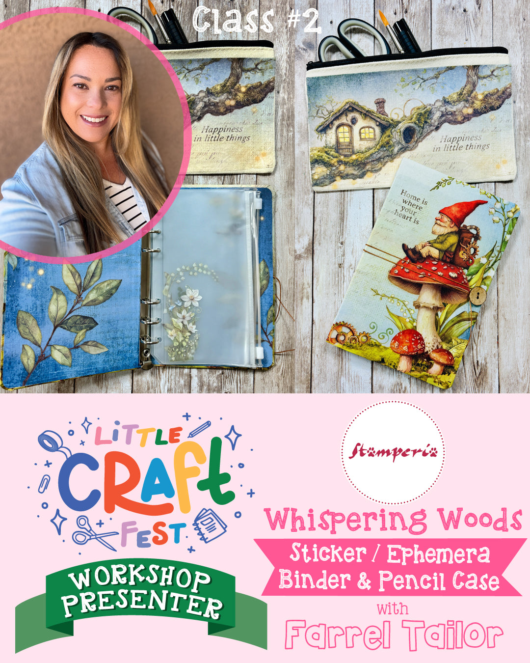 Whispering Woods: Personalized Sticker / Ephemera Binder & Pencil Case with Farrel Tailor