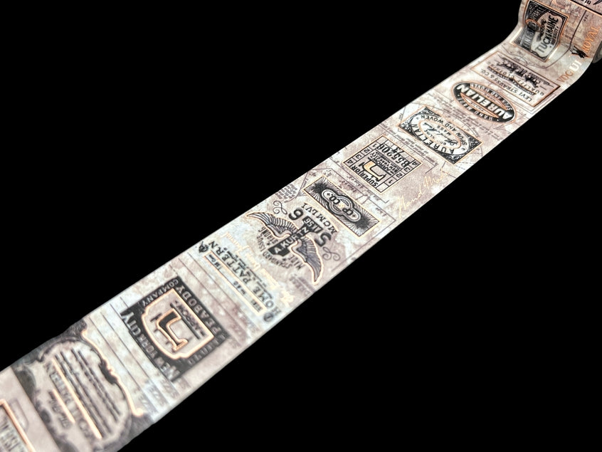 Cinta washi con diseño de insignias de moda