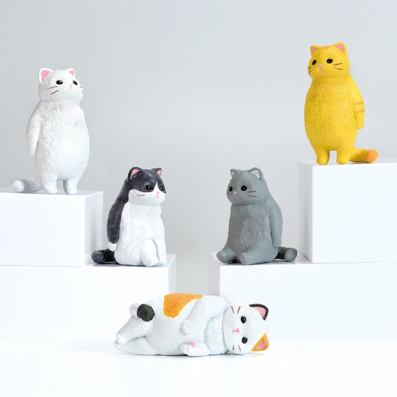 Just standing there... The soothing sight of them standing with a neutral expression...
Cats with nihilistic expressions and poses
Lineup (5 Variants):
White
Brown tiger
Black × White
Gray
Calico Cat