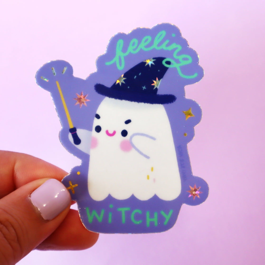 Feeling Witchy Ghost Sticker