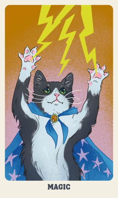 Tap into the wisdom of the feline spirit with this deluxe oracle deck and guidebook from author of Amenti Oracle Jennifer Sodini and artist Amelia Rose. Feline Mystique delves into the enchanting world of cats, exploring their roles in folklore, myth, and pop culture through the unique personalities and enigmatic qualities of different breeds.