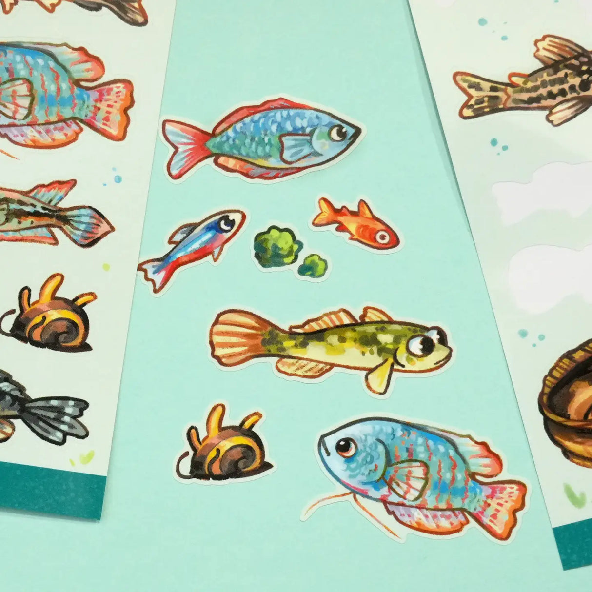 JelArts - Fish Friends Vinyl Sticker Sheet