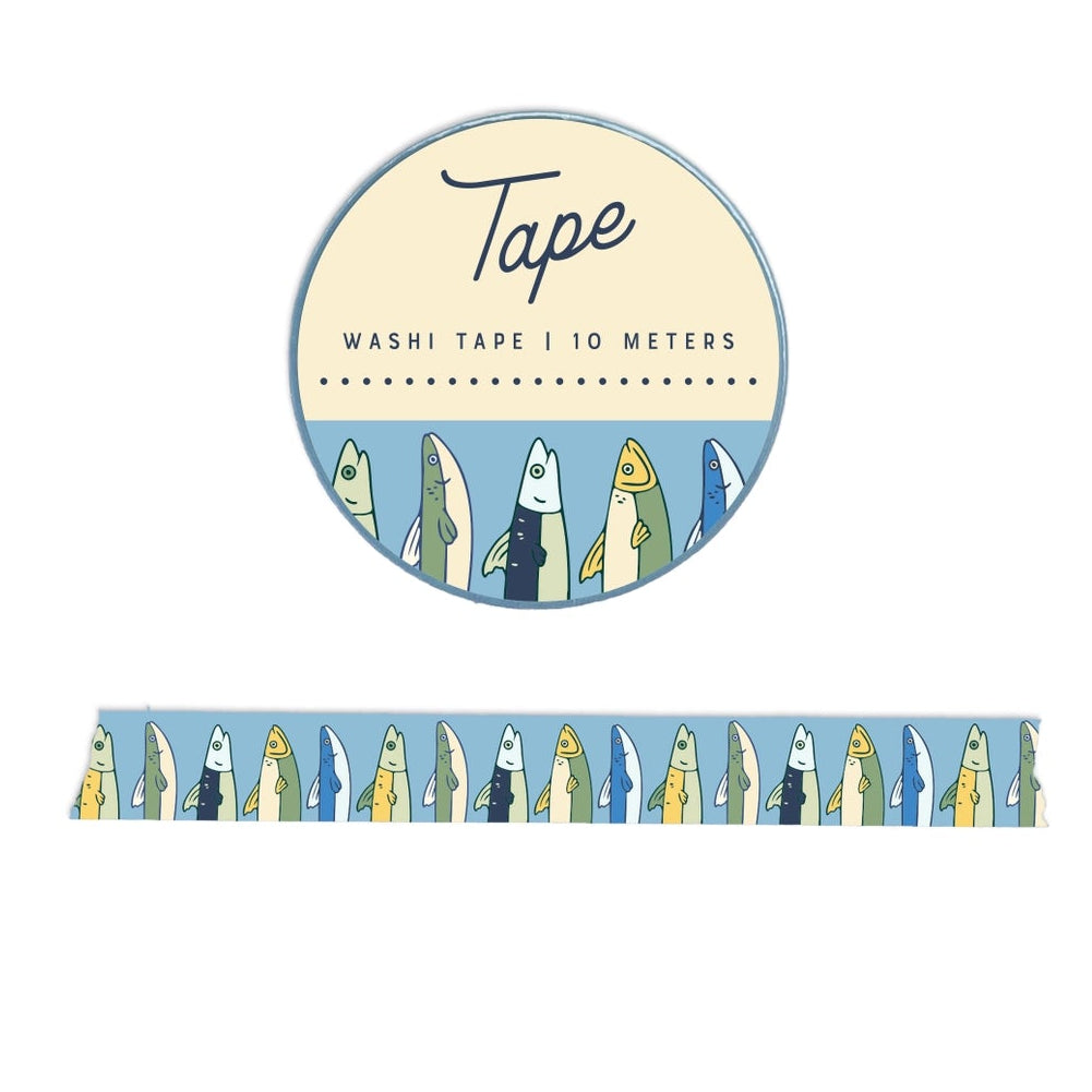 Why, hello, little fishy! You're so cute we need everywhere. Use our fishy washi tape to personalize greeting cards or the pages of your journal, or to gently mark pages or use as labels. The adhesive is durable yet gentle to remove, making it perfect for expert crafters and newbies alike.
Additional Details:
- 15 mm width
- 10 m length