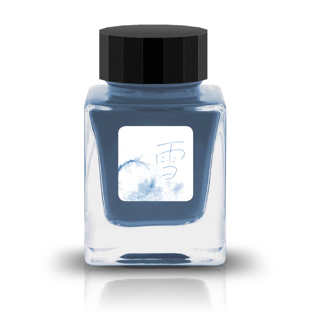 雪 (Snow) Ink
The Fixation collection features deep and saturated waterproof fountain pen inks. The colors featured in this collection are inspired by and named after Japanese culture and nature.
RGB: 150, 182, 215
Blue
30ml
Waterproof Pigment