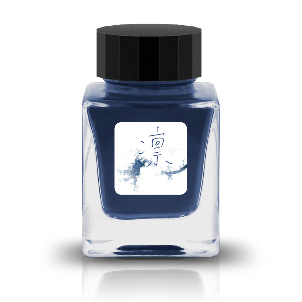凛 (Dignified) Ink
The Fixation collection features deep and saturated waterproof fountain pen inks. The colors featured in this collection are inspired by and named after Japanese culture and nature.
RGB: 52, 80, 135
Blue
30ml
Waterproof Pigment