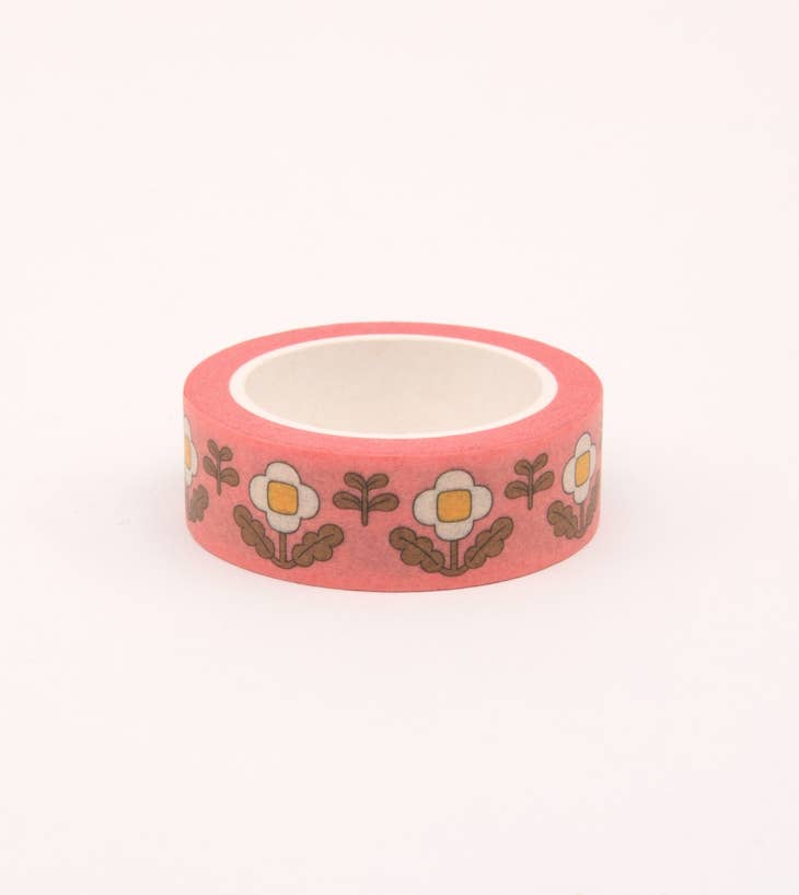 Floral Washi Tape - Vintage Pink