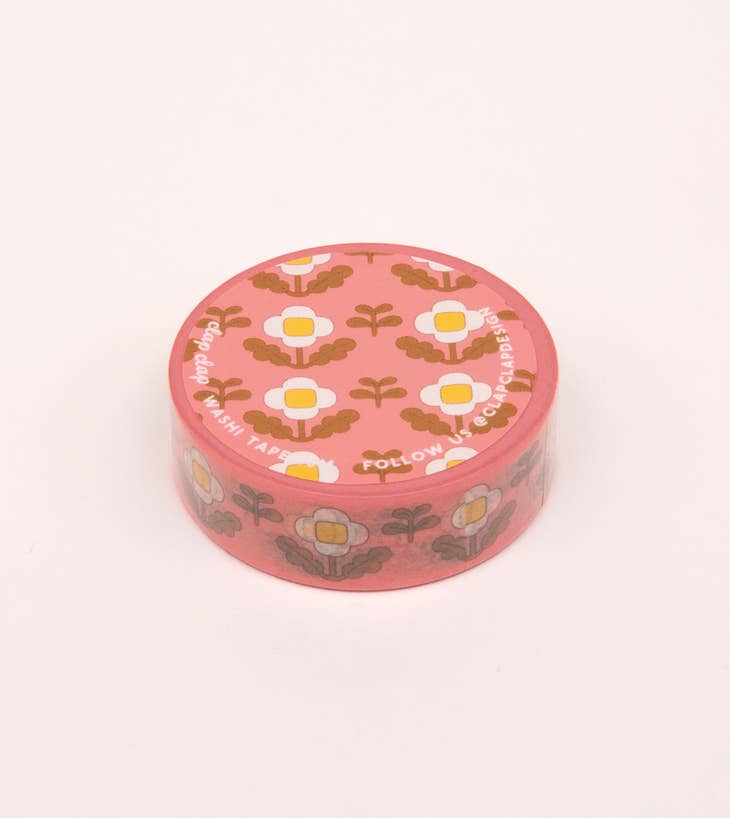 Floral Washi Tape - Vintage Pink