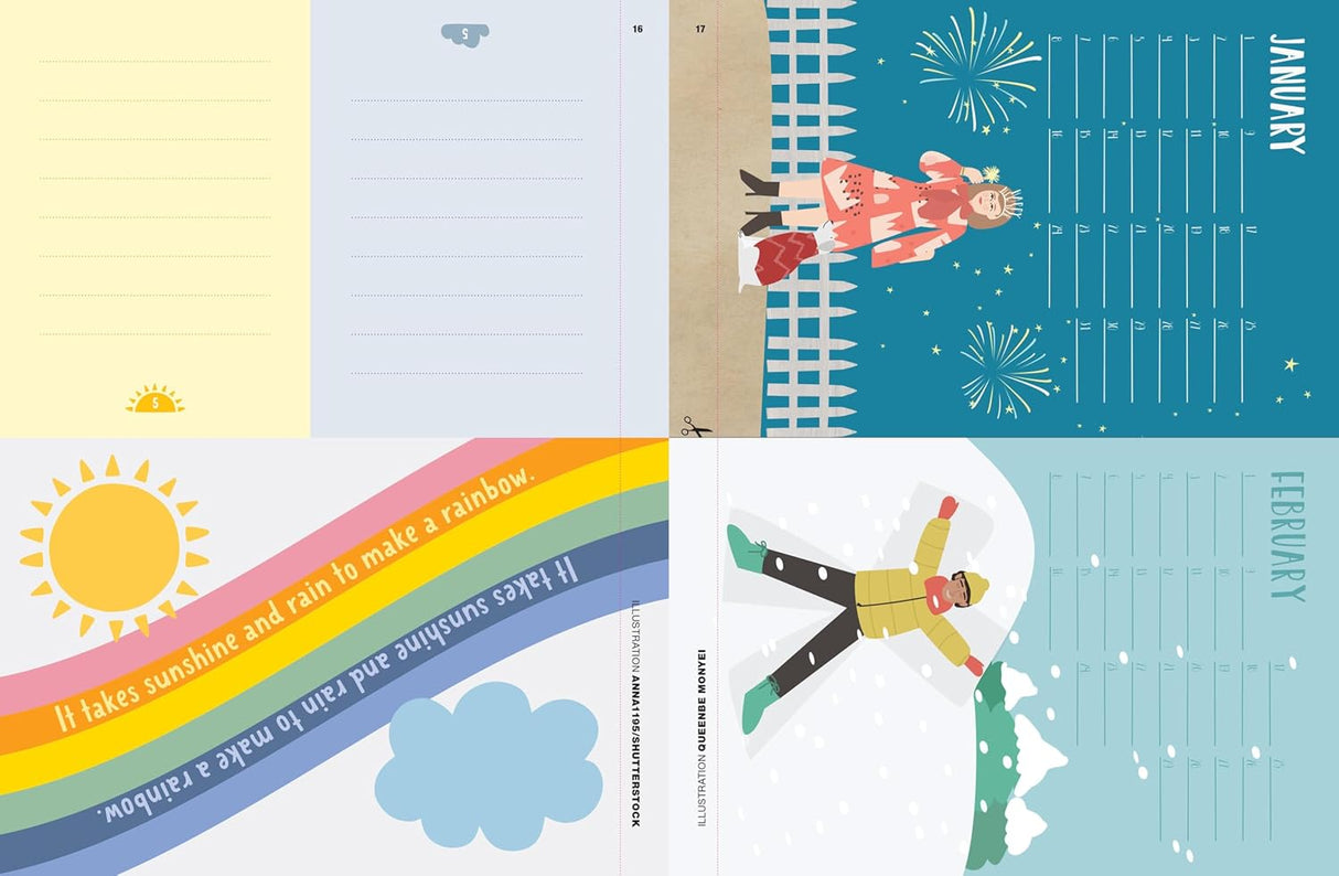 There's a colorfully illustrated, brand-new surprise on every page!
The newest book in Flow Magazine’s creativity series for kids, The Kids' Book of Craft Love is filled to the brim with engaging activities that invite the reader (ages 7 & up) to tear out pages, cut and paste, assemble, sticker, build, and turn the two-dimensional sheets into three-dimensional wonders. Cut and fold a paper pencil pouch to hold all your art utensils. Fold a DIY adventure log notebook to take on your next adventure. Loop