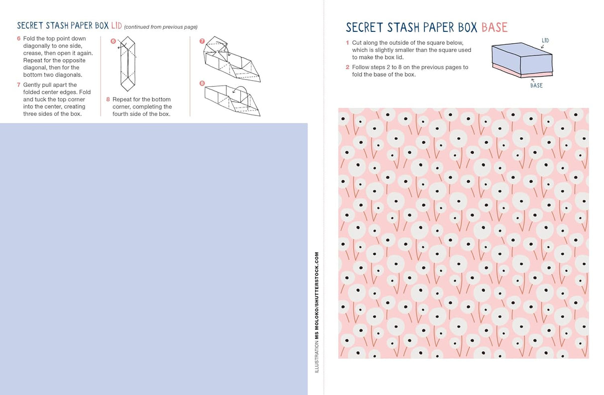 A surprise on every page!
Brimming from cover to cover with projects and other paper surprises, The Kids’ Book of Paper Love, from the bestselling editors of Flow magazine and books, is a bounty of a book that begs to be folded, cut up, collaged, doodled on, and shared. Loop paper strips into a paper chain. Snip out bookmarks. Fold a paper house. Make photo booth props—a silly mustache, a crown—to pose with friends. Bind up a DIY storybook and use it to sketch out adventures and dreams. Construct a paper f