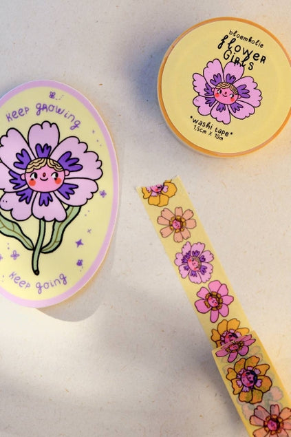 Flower Girls Washi Tape