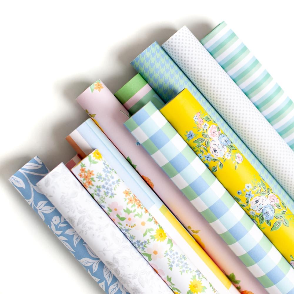 Flower Market Paper Pack 12"X12" 12/Pkg