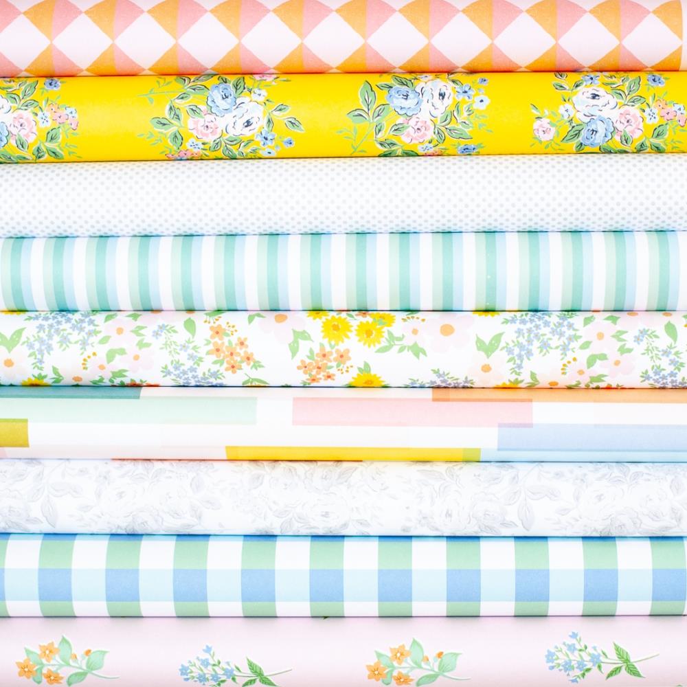 Flower Market Paper Pack 12"X12" 12/Pkg