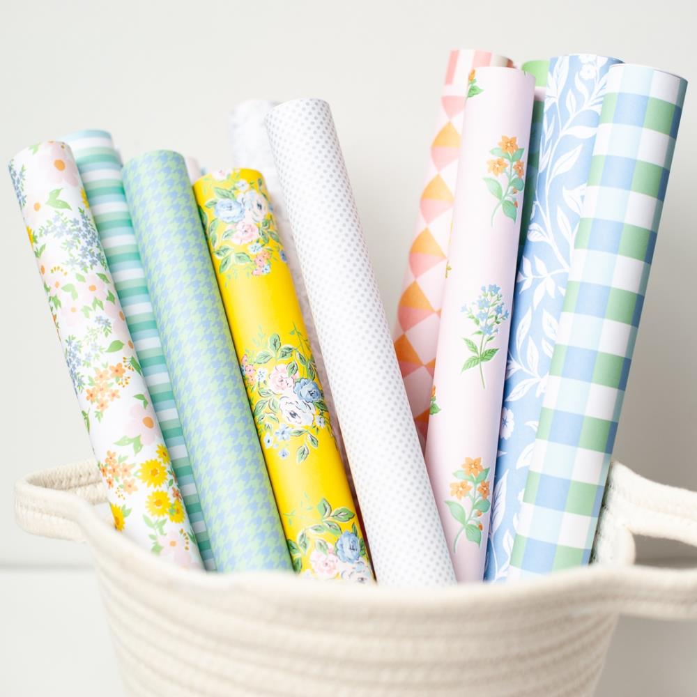 Flower Market Paper Pack 12"X12" 12/Pkg