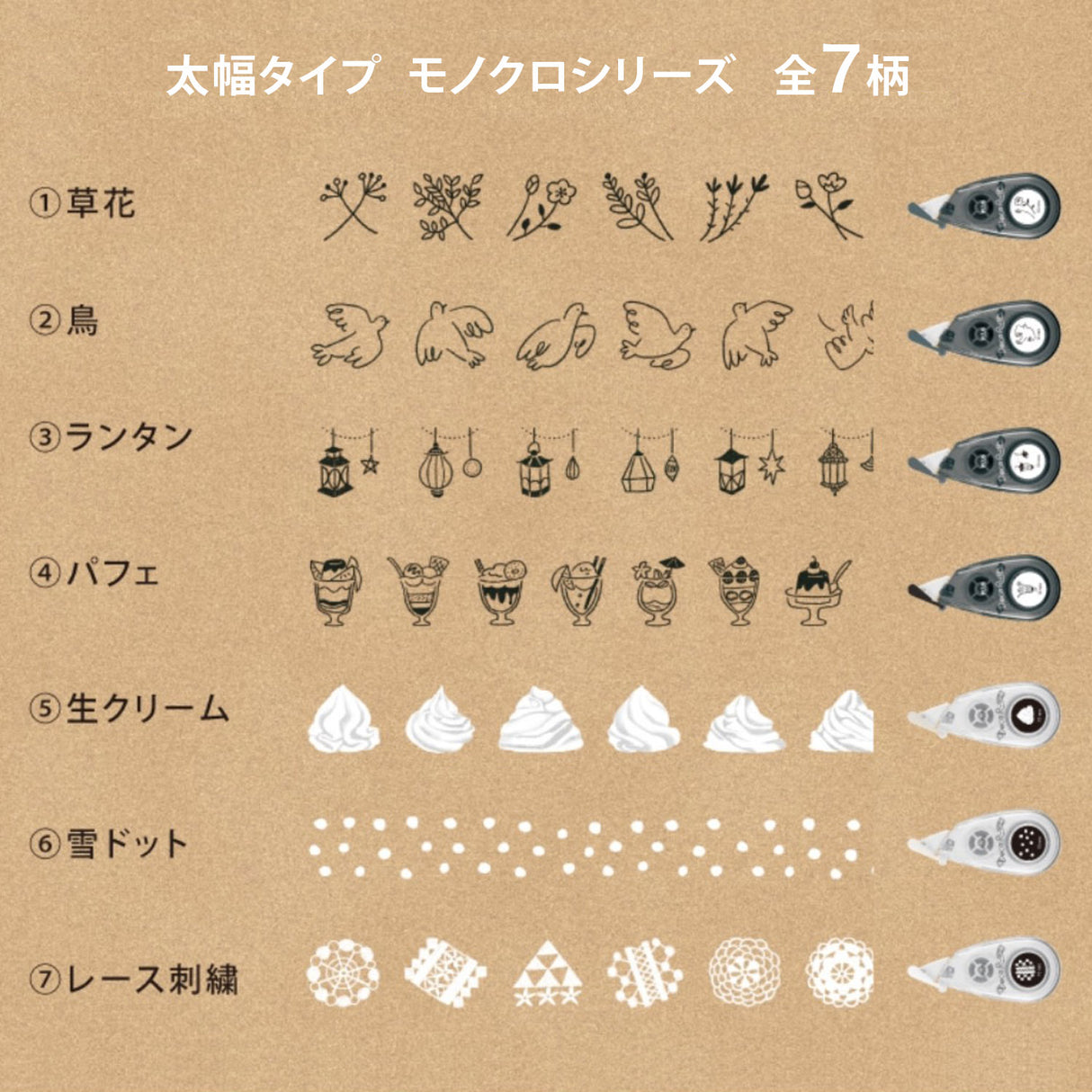 Deco Rush Monochrome Series - Stitching Lace