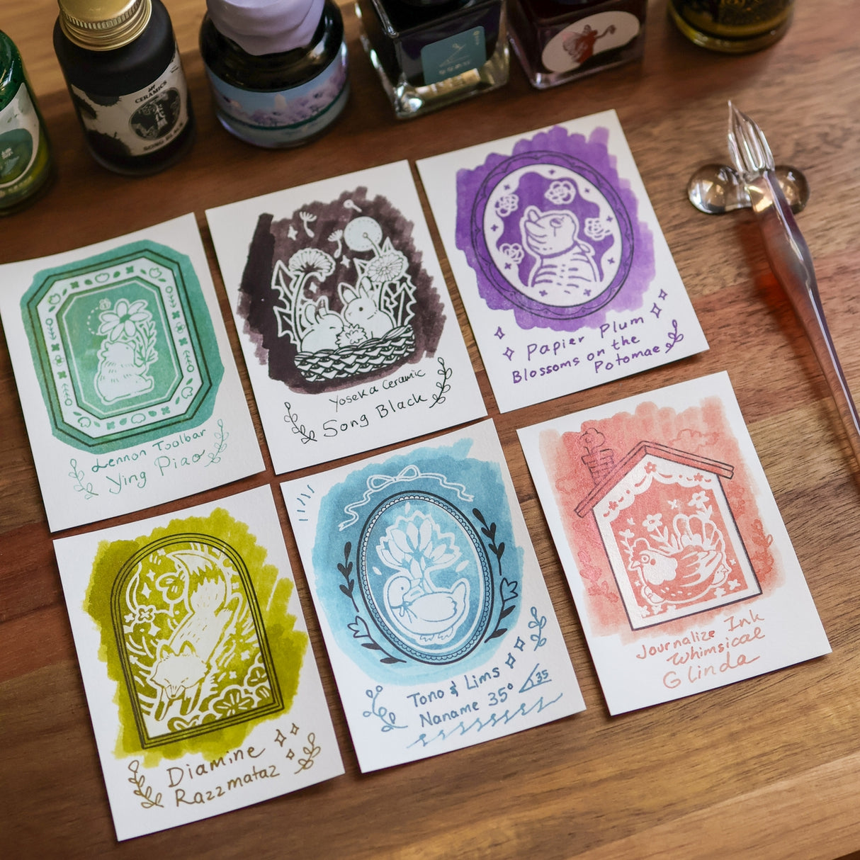 Thousand Skies Flower Tales Ink Cards