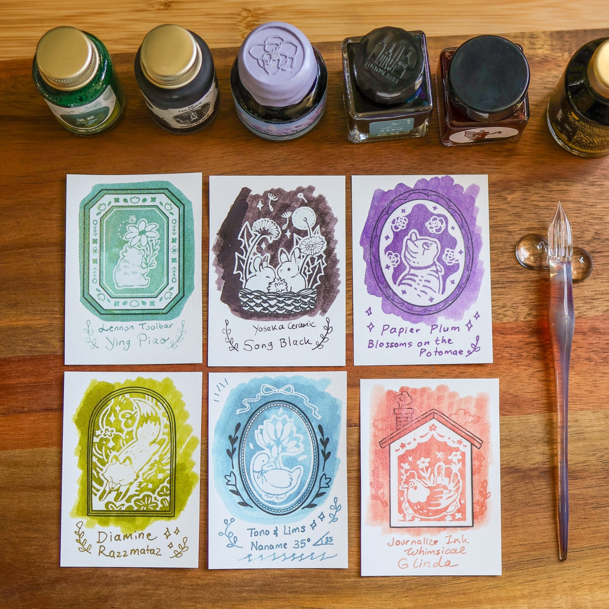 Thousand Skies Flower Tales Ink Cards