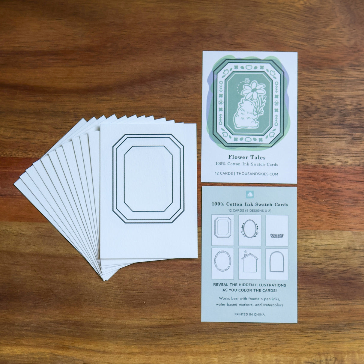 Thousand Skies Flower Tales Ink Cards