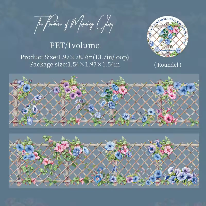 Add a cozy touch to your crafts with the Flower Vine Spread Landscape Series Kiss Cut PET Tape. Each kiss‑cut piece is easy to peel and perfect for decorating journals, planners, pen‑pal letters, scrapbooks, and gifts. The soft floral themed motifs give your pages a gentle, delicate touch of nature that feels both bright and calming.