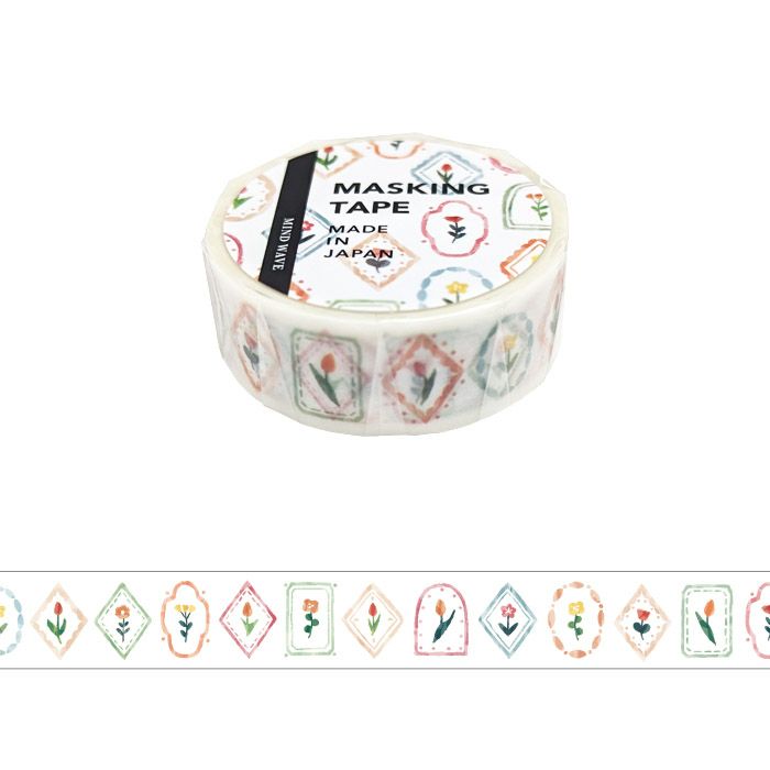 This is a standard masking tape with a width of 15 mm.
Because it is a straight type with many uses, we are particular about ease of use and cuteness, and we have packed a mindwave-like look into simple floral and plaid patterns.
Width 15mm × Length 5m
Material: Washi paper
Includes 1 roll of washi