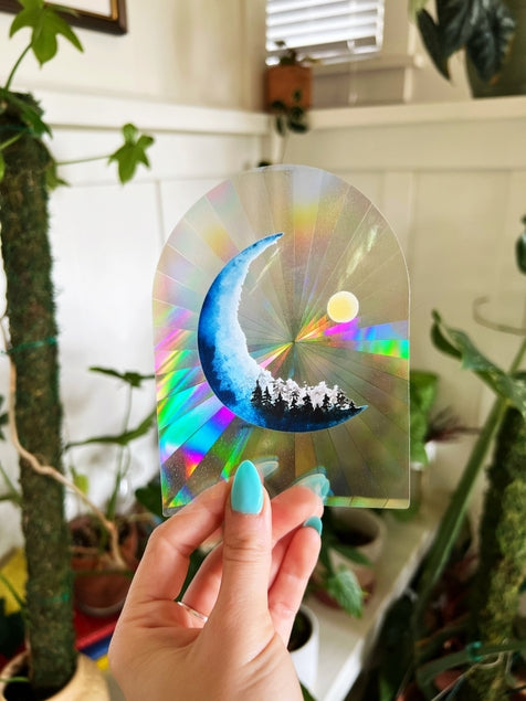 Forest On the Moon Suncatcher Decal