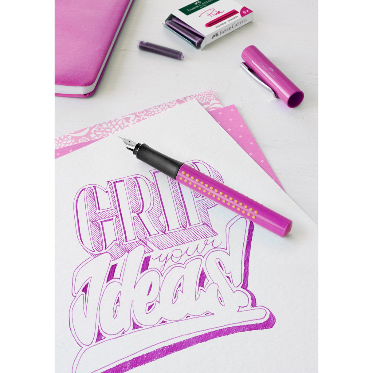 Fountain Pen Ink Cartridges - Pink