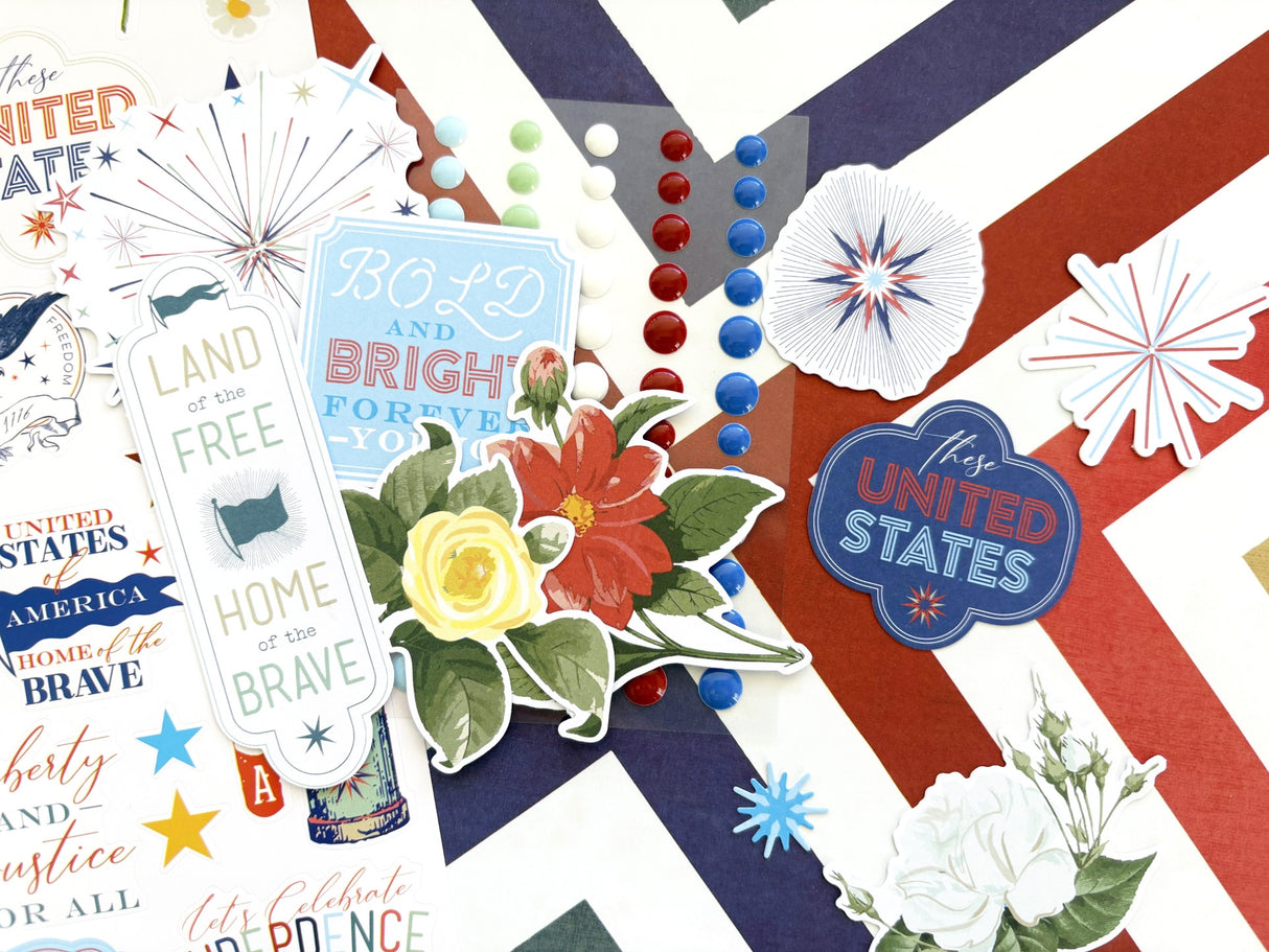 Fancy Pants Designs Freedom and Fireworks -Ephemera