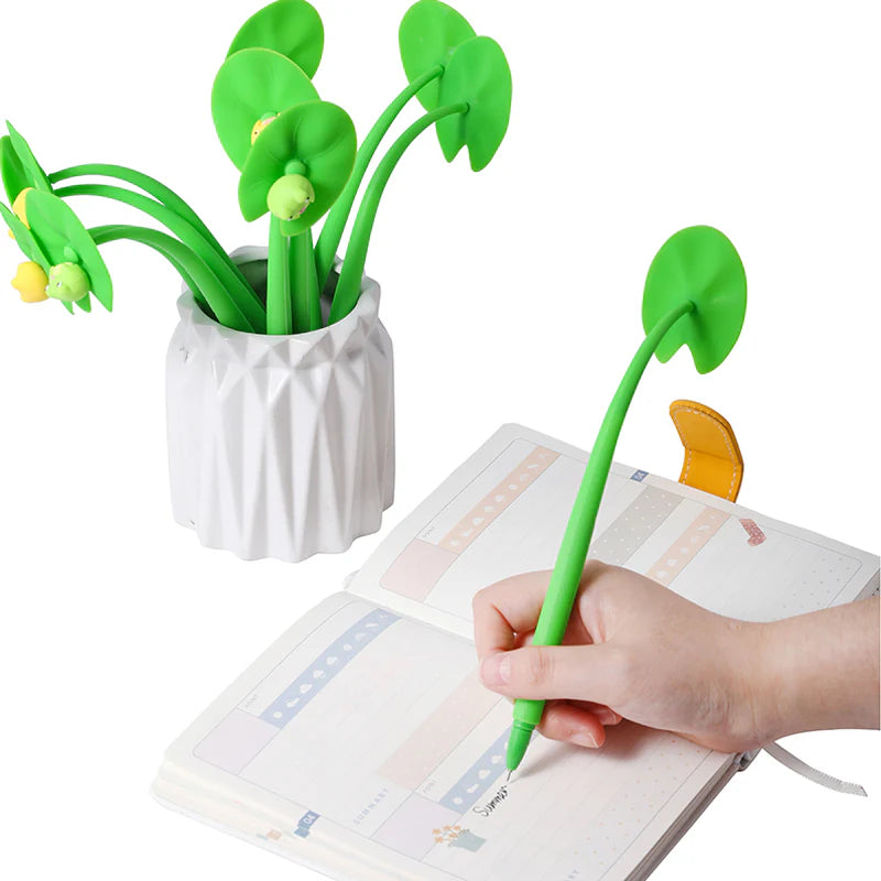 Frog Lily Wiggle Pad Gel Pen