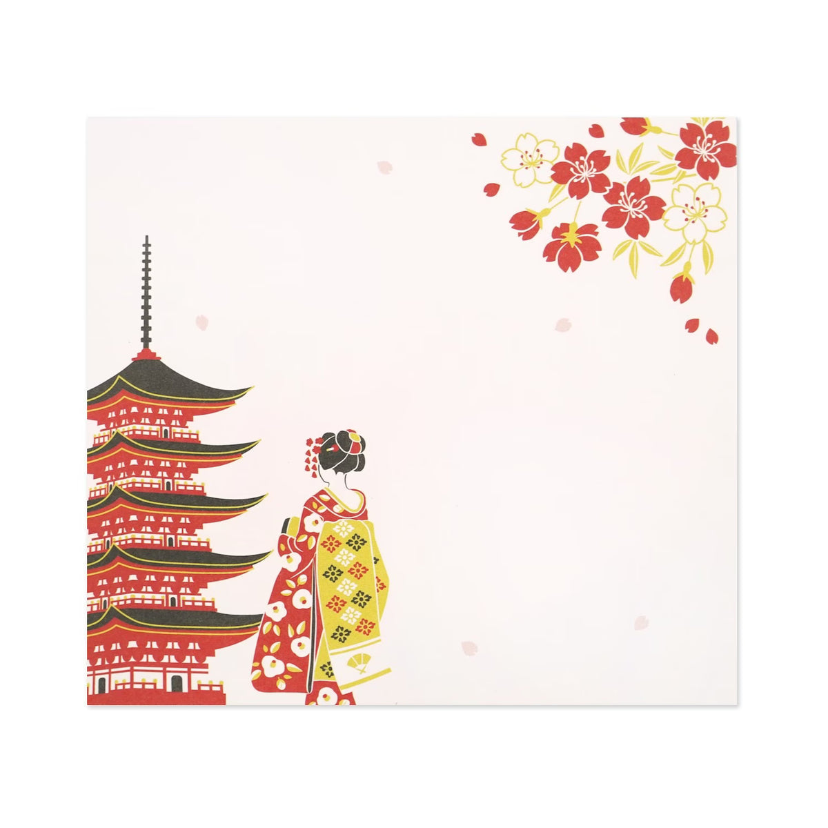 Japanese-style block memo boldly depicting Japanese landscapes. A design that stands out with vivid contrast. Of course, it can be used as a daily note, as well as a small gift card or message card. They're also appreciated as souvenirs for foreigners or as gifts from Japan!