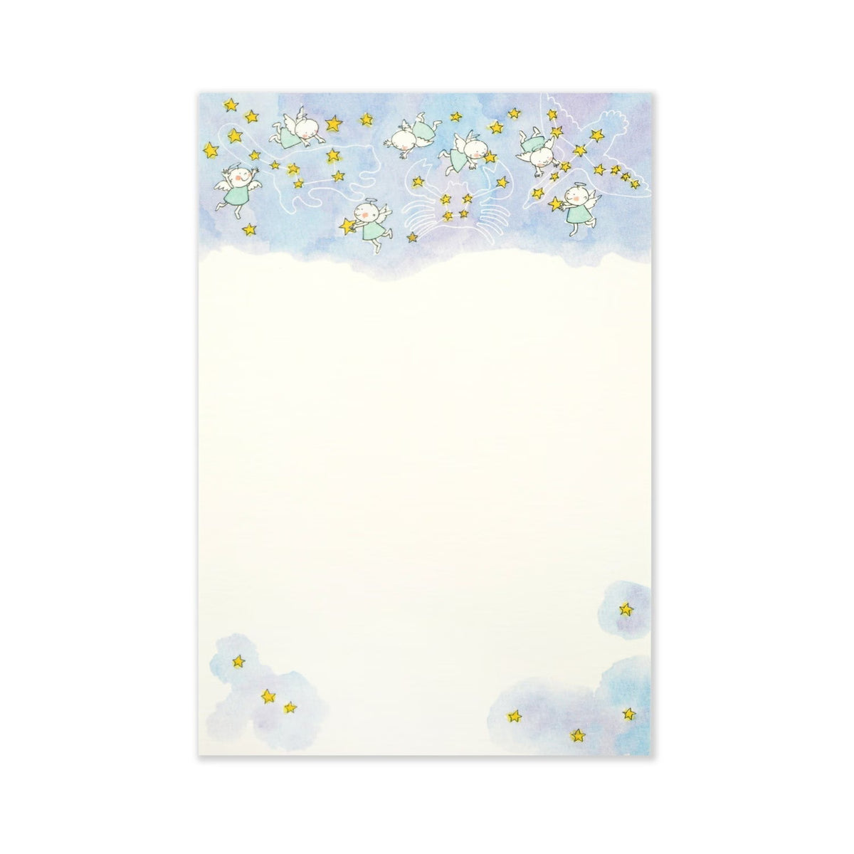Postcards perfect for summer greetings such as summer greetings or late summer greetings. This is a postcard book that you can use by disassembling each sheet. 2 designs, 10 sheets in total. The design is adorable with Quu-chan playing in the starry Milky Way.