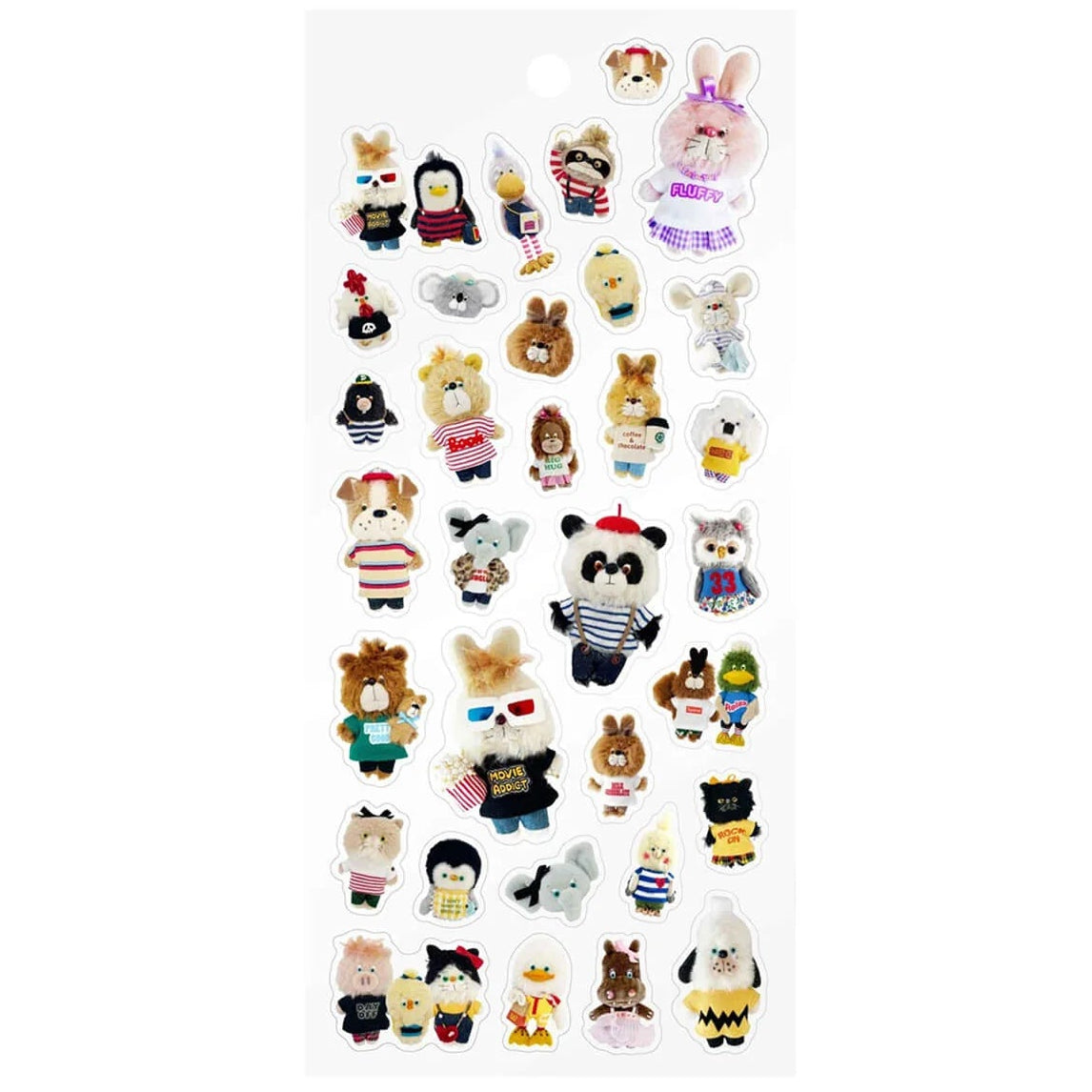 A transparent sticker has appeared from "CREATORS CIRCUS", which has the theme of "excitement and excitement" like a circus.
The creator's unique illustrations and artworks are fun and familiar.
You can enjoy it in various decorations such as notebooks and notebooks.
Size: H195mm×W95mm×D1mm
Material: Transparent PET