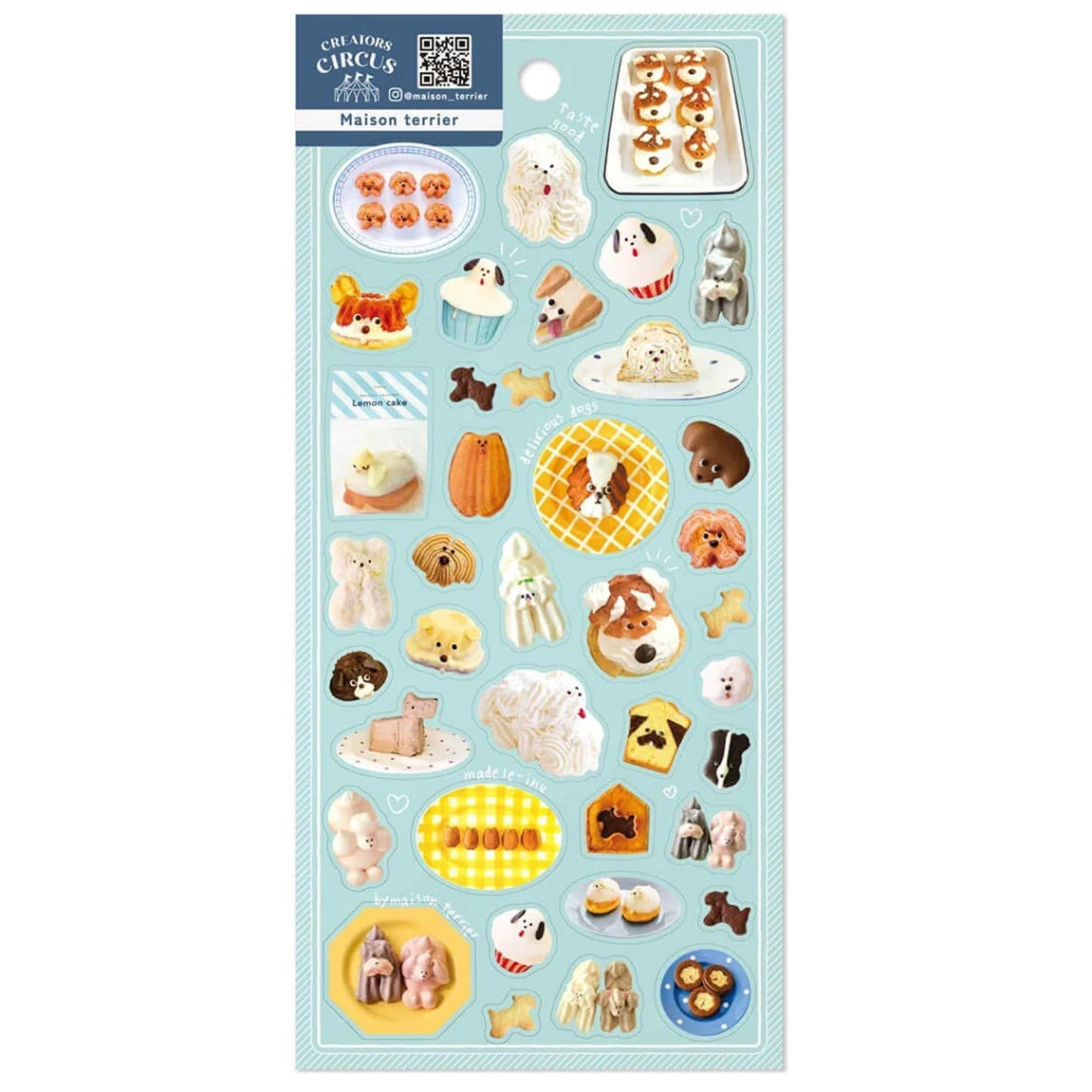 A transparent sticker has appeared from "CREATORS CIRCUS", which has the theme of "excitement and excitement" like a circus.
The creator's unique illustrations and artworks are fun and familiar.
You can enjoy it in various decorations such as notebooks and notebooks.
Size: H195mm×W95mm×D1mm
Material: Transparent PET