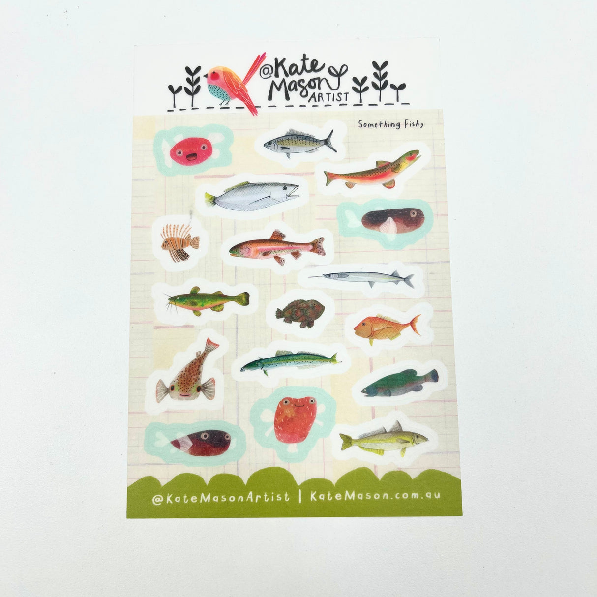 Kate Mason Sticker Sheet - Something Fishy