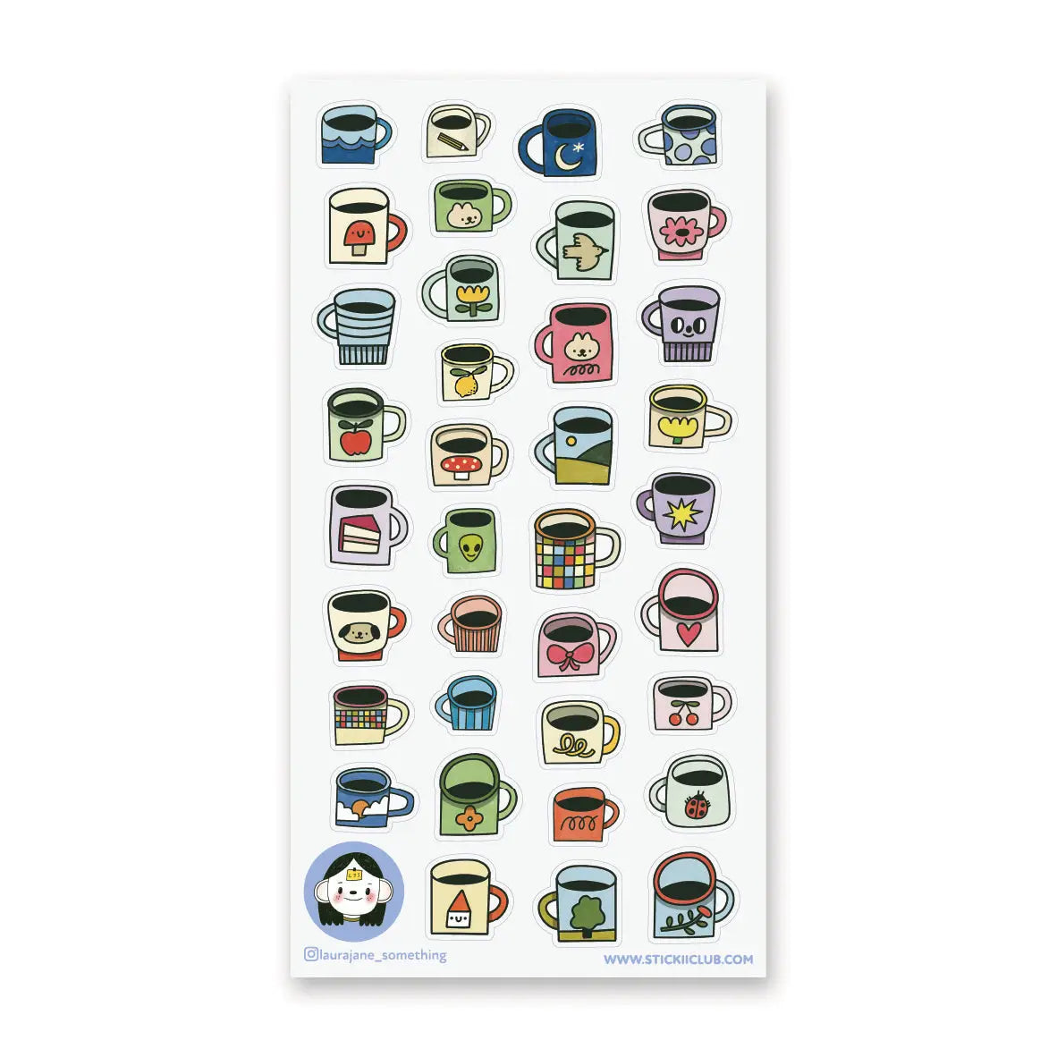 Art by: @laurajane_something
One sticker sheet is included.
Top Coating: None
Adhesive Layer: Paper
Backing Layer: Paper
Size: 6.69"x3.54"
Weight-0.03oz
1 Sheet Included