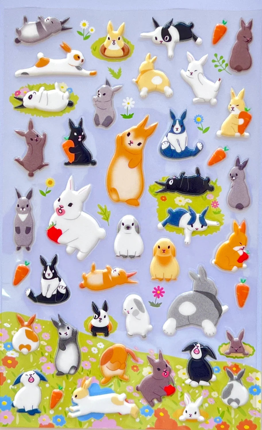 Funny Sticker World - Kawaii Bunny Puffy Sticker Sheet
Sweeten up your journal, planner, or craft projects with the Kawaii Bunny Puffy Sticker Sheet from Funny Sticker World. Filled with adorable bunny‑themed illustrations, this sheet brings a playful charm to any page.
Puffy sticker sheet
Includes 1 sticker sheet
