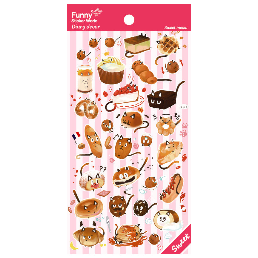 Funny Sticker World - Sweet Meow Sticker Sheet
