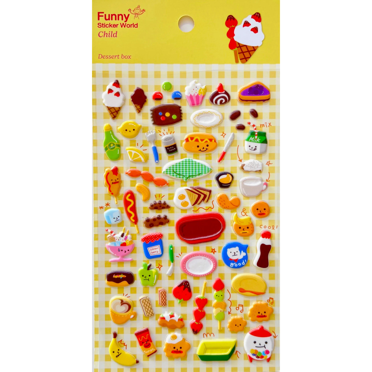 Sweeten up your journal, planner, or craft projects with the Dessert Box Puffy Sticker Sheet from Funny Sticker World. Filled with adorable dessert‑themed illustrations, this sheet brings a playful, sugary charm to any page.
Puffy sticker sheet
Includes 1 sticker sheet