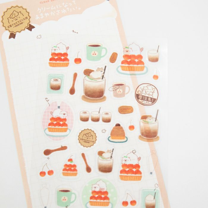 Furukawashiko Sticker Sheet Cat Sweets Animal Workshop