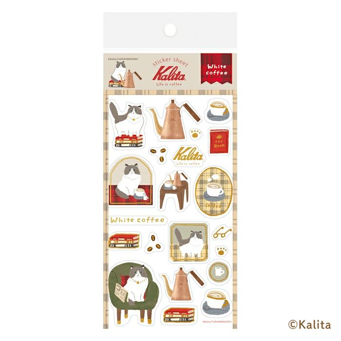Furukawashiko x Kalita Sticker Sheet - White Coffee
