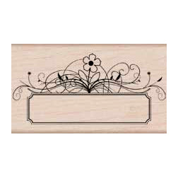 Flower Message Tag Stamp