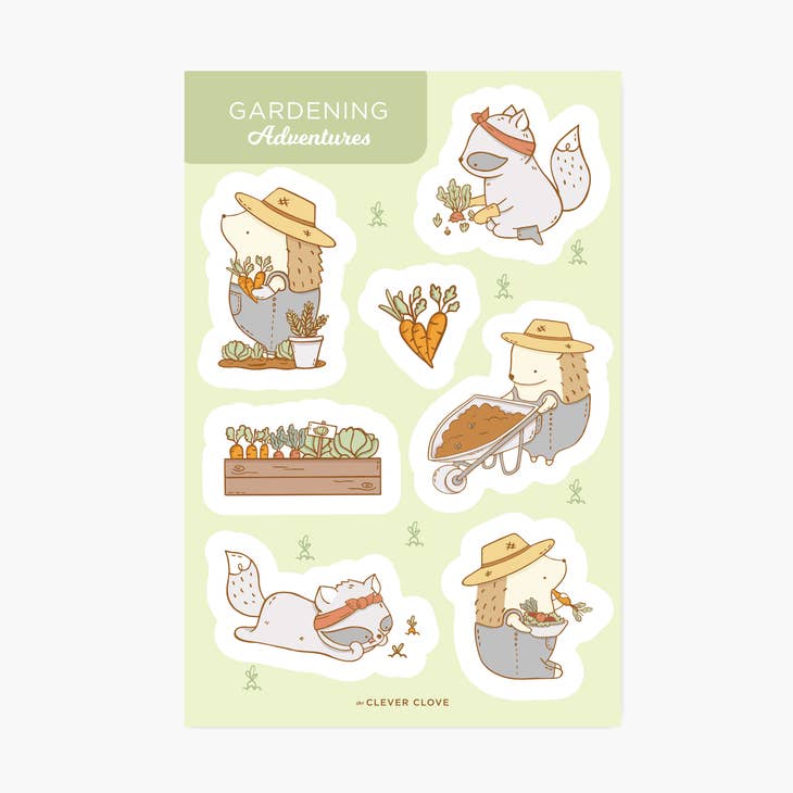 Gardening Sticker Sheet